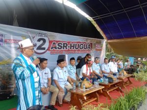 ASR-Hugua Terima Dukungan Adat dalam Kampanye Terakhir di Surawolio